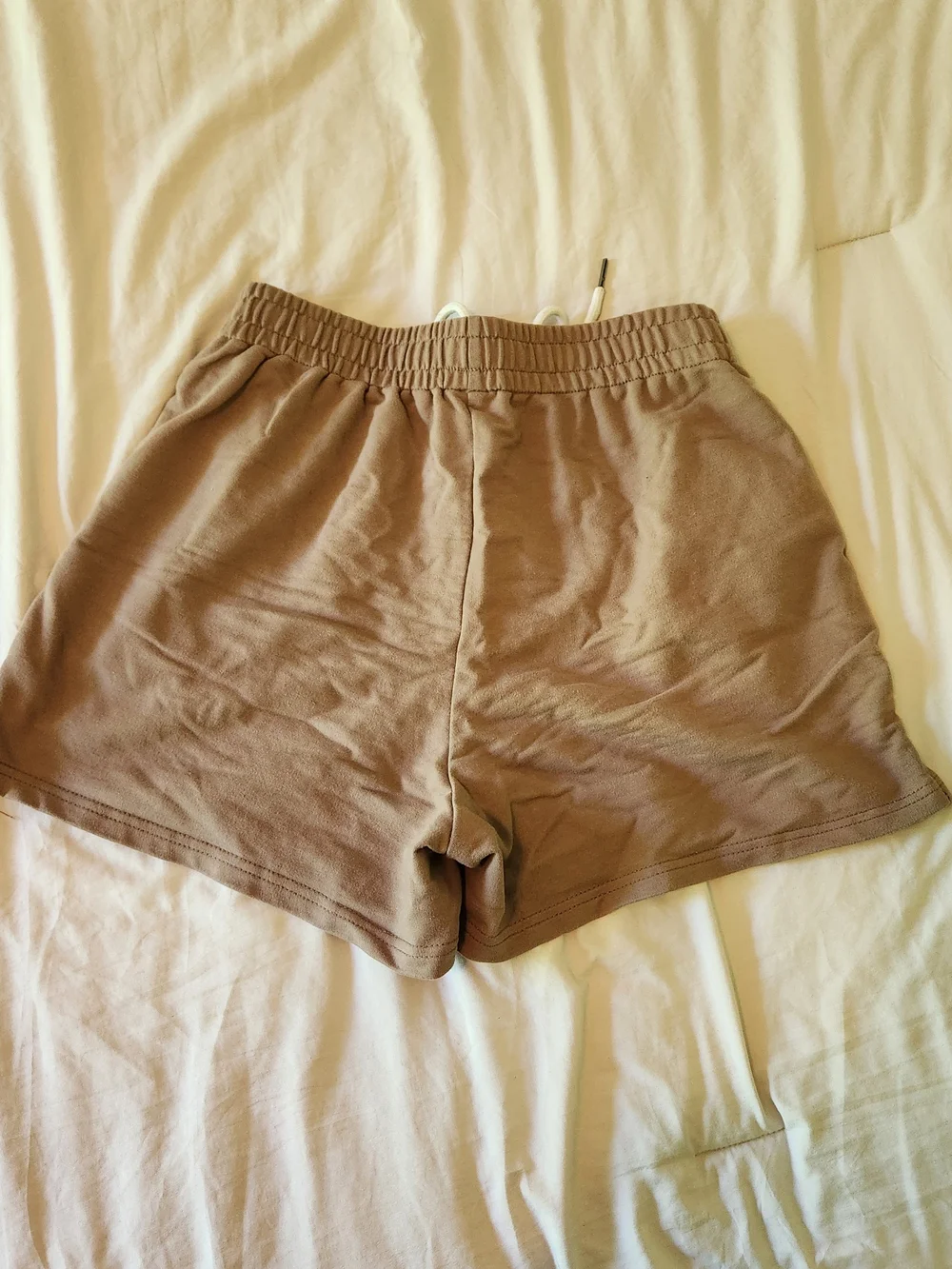 Automet Women’s Casual Elastic-Waist Brown Shorts